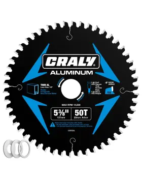 C0550al Craly 5-3/8 Inch 50 Teeth Aluminum And Non-ferrous Metal Cutting Circular Saw Bl