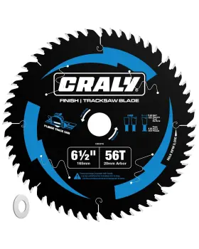 C0656ts Craly 6-1/2 Inch 56 Teeth Track Saw Blade Ultra Finish Wood Cutting Plunge Circula