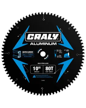 C1080al Craly 10 Inch 80 Teeth Aluminum And Non-ferrous Metal Cutting Circular Saw Blade 5