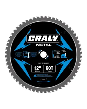 C1260mc Craly 12 Inch 60 Teeth Steel And Ferrous Metal Cutting 60t Black