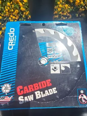 10211 Credo /7-1/4 Inch Carbide Steel Saw Blade - 5/8