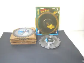 21810 Credo 7-1/4 Inch Saw Blades 11 Plus Dado Blade New Old Stock Usa Made 12 Pcs Total