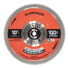 Csban-10100 Crescent Apex Circular Saw Blade 10ftft X 100 Tooth Thin Aluminum