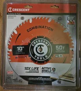 Csbcm-1050 Crescent 10 Inch X 50-tooth Combination Circular Saw Blade