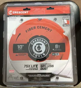 Csbfc-1006 Crescent 10-in 6-tooth Diamond Circular Saw Blade