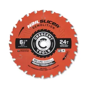 Csbfd-624 Crescent Apex Circular Saw Blade 6 1/2ftft X 24 Tooth Nailslicer Demolition