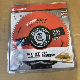 Csbff-1484 Crescent 14 Inch X 84-tooth Finecut Circular Saw Blade