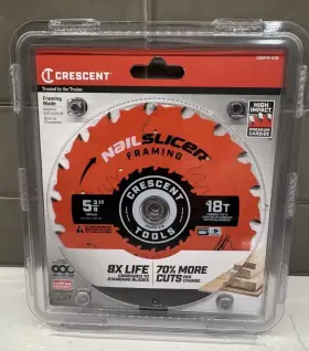 Csbfr-518 Crescent 5-3/8 Inch Framing Blade -18t- High Impact Premium Carbide - #csbfr-518