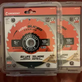 Csbfr-5518 Crescent 5-1/2 Inch X 18 -tooth Nailslicer Framing Circular Saw Blade