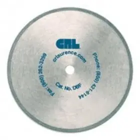 Crl 550736156034 Dbf 5-3/8 Inch Plated Diamond Saw Blade Fine 220 Grit With 10 Mm Arbor