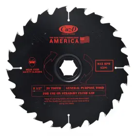 85-20cwd Cuz-d 20 Tooth Carbide Tip Blade For Straight Flush Saw