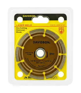 Abdw-0412d Davidson 4.5 Inch Laser Weld Segmented Dry Cutting Diamond Saw Blade Blades Saws