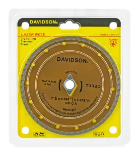 Abdw-07t Davidson 7 Inch Laser Weld Segmented Dry Cutting Diamond Blade Circular Saw Blades