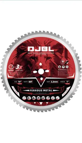 B0d9jg6zvz Dbl Djbl 14 Inch Steel Cutting Saw Blade 66 Tooth Ferrous Metal Cermet