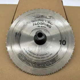 34-018 Delta 10 Inch Cross Cut Flooring Saw Blade With 5/8 Arbor Shopsmith Mark V