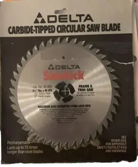 35-000 Delta Sidekick Carbide Tipped Circular Saw Blade 6 1/2 Inch