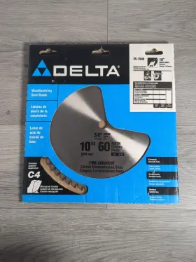 35-7646 Delta 35-7650 10 Inch 60 Tooth Carbide Chop Saw Blade Crosscut 5/8 Fine Arbor