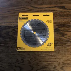 Dewalt 028874090521 Series 20 Construction 5 3/8 Inch Wood/thin Metal Cordless Saw Blade 30 Teeth