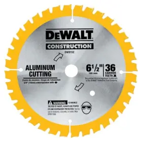 Dewalt 028877311036 6-1/2 Inch 36-tooth Aluminum Cutting Blade