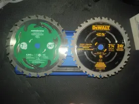 Dwa31724d Dewalt 115429m 2 New 7.25 Inch Circular Saw 24 Tooth Blades Metabo