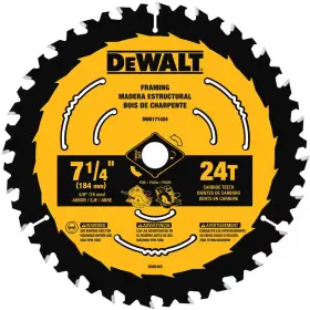 Dewalt 313037980918 7-1/4 Inch 24-tooth Circular Saw Blade