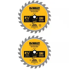 Dewalt 445034318326 Atomic 4-1/2 Inch 24-tooth Circular Saw Blade 2-pack
