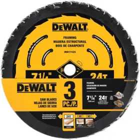 Dewalt 445056492486 7-1/4 Inch 24-tooth Circular Saw Blades 3-pack