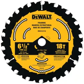 Dewalt 711181951882 6-1/2 Inch 18-tooth Circular Saw Blade