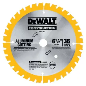 Dewalt 726084661219 6-1/2 Inch 36-tooth Aluminum Cutting Blade