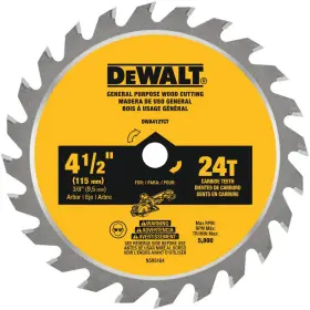 Dewalt 744759416605 Atomic 4-1/2 Inch 24-tooth Circular Saw Blade