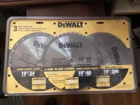 Dewalt 885911063807 10 Inch Saw Blade Combo Pack