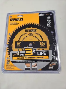 Dwa11060 Dewalt 885911740524 10 Inch 60t Finish Circular Saw Blade Carbide Teeth New