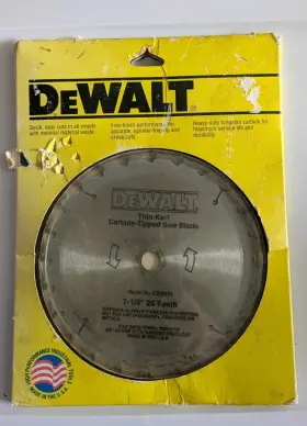 Dw3074 Dewalt Thin-kerf 7-1/4 Inch 24 Teeth Carbide Tipped Saw
