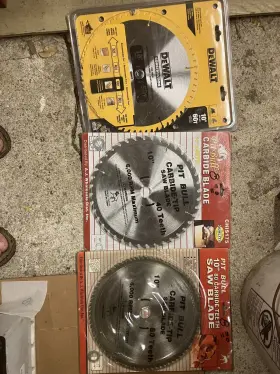 Dw3106 Dewalt 10 Inch 60t - Pit Pull 80t And 40t Trim Saw Carbide Blades You Get All 3