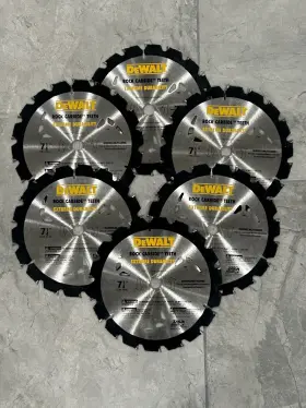 Dw3191 Dewalt New-lot Of 6 Carbide Circular Saw Blade 7-1/4 Inch 18 Teeth 5/8 Arbor