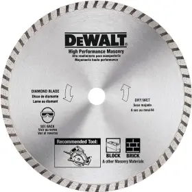 Dw4712b Dewalt Circular Blade 7 In Dia 5/8 Arbor Diamond Cutting Edge Seg