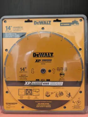 Dw4742 Dewalt Extended Performance Diamond 14 Inch Concrete/brick Saw Blade New