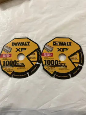 Dw47450m Dewalt Xp 4.5 Inch Metal Cutting Wheel 7/8 Diamond Arbor New Set 2
