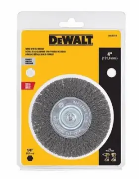 Dw49714 Dewalt 10 Pack - Coarse Crimped Wire Wheel Brush 1/4 Inch Arbor 4