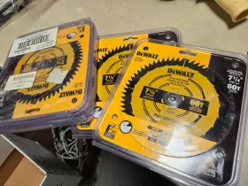 Dw7116pt Dewalt Lot Of 7 Factory Sealed Cordless Miter Saw Blade 7-1/4 Inch 60t