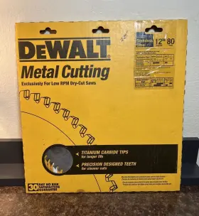 Dw7739 Dewalt 12 Inch Stainless Steel Cutting Circular Saw Blade - Titanium Carbide