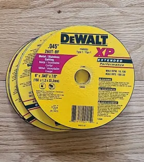 Dw8853 Dewalt Metal Stainless Cutting 6 Inch Circular Saw Blades Type 1 Xp Lot Of 15