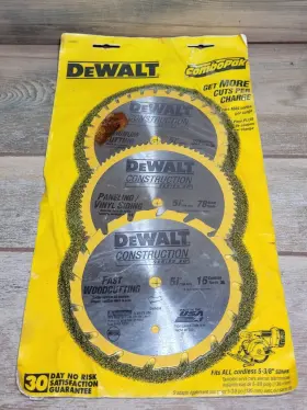 Dw9059 Dewalt 5-3/8in Combo Pack Of Circular Saw Blades