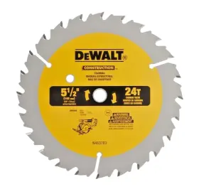 Dw9066 Dewalt Carbide Circular Saw Blade 5 1/2 Inch 24t Construction Chn