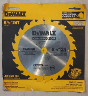 Dw9154 Dewalt Dw9152 6-1/2 Inch 24-tooth Aluminum Cutting Blade