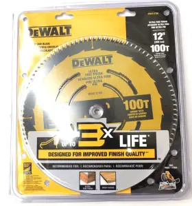Dwa112100 Dewalt De Walt Circular Saw Blade 12 Inch 100t