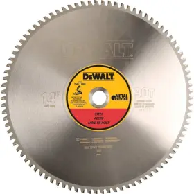 Dwa7745 Dewalt 14 In 90 Teeth Cutting Blade Light Gauge Ferrous Metal 1 Inch