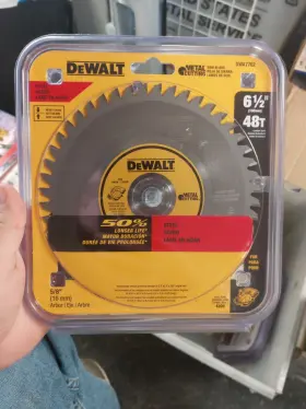 Dwa7762 Dewalt New 6 1/2 Inch 48t/metal Blade