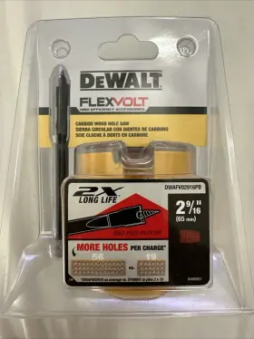 Dwafv02916 Dewalt Flexvolt Carbide Wood Hole Saw Blade 2-9/16 Inch