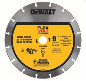 Dwafv8901 Dewalt Flex Volt 9 Inch Metal Cutting Diamond Wheel Saw Blade